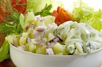 Gemischter Salat mit Dressing
